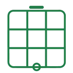 Stylized icon of an IBC