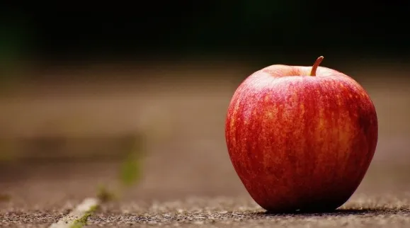 Close up of a red apple 