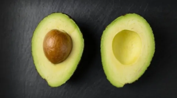 A sliced avocado
