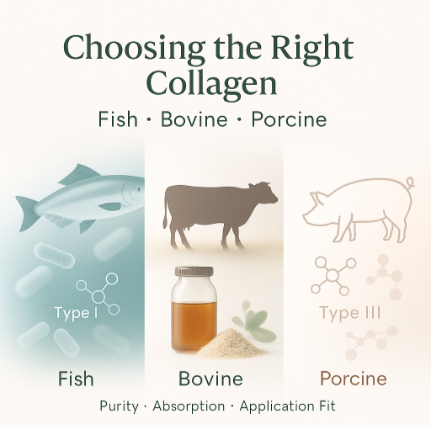Choosing the Right Collagen for Your Product Line: Fish, Bovine, or Porcine