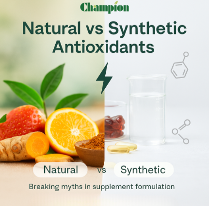 Breaking Myths: Natural vs Synthetic Antioxidants in Supplement Formulation