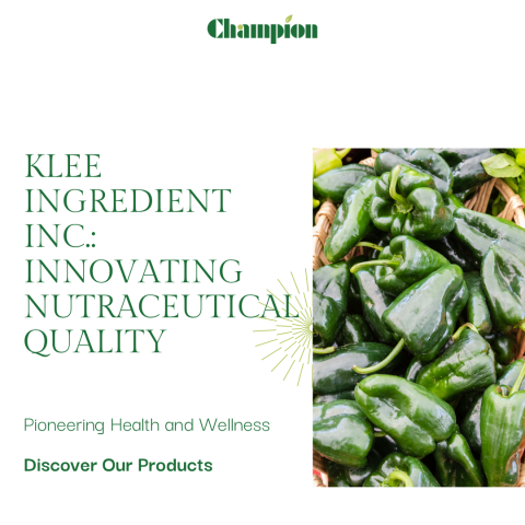 Klee Ingredient Inc.: Pioneering Innovation and Quality in Nutraceuticals