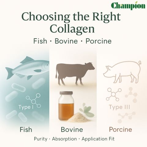 Choosing the Right Collagen for Your Product Line: Fish, Bovine, or Porcine