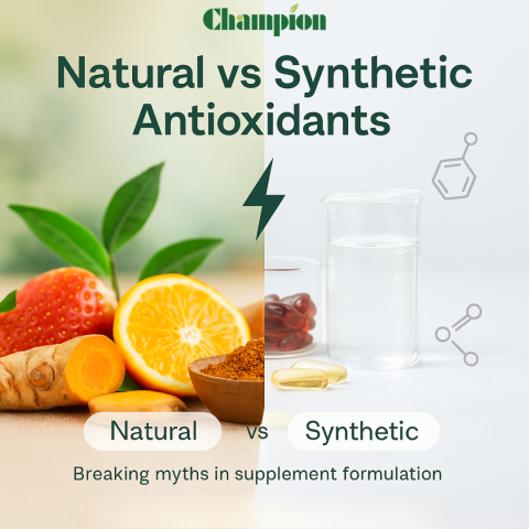 Breaking Myths: Natural vs Synthetic Antioxidants in Supplement Formulation