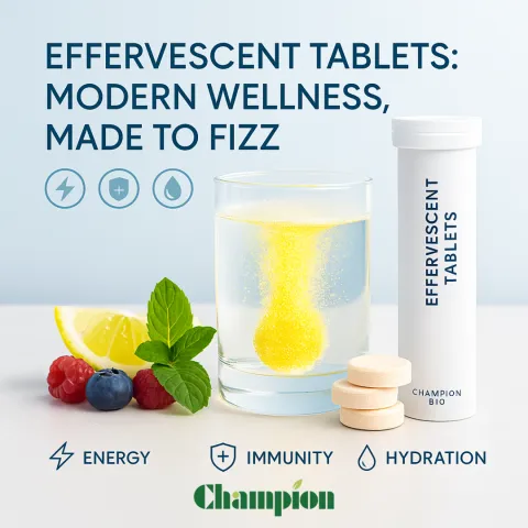 Custom Effervescent Tablets: Rising Demand and How Champion Leads It