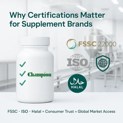 Why FSSC, ISO, and Halal Certification Matters for Supplement Brands