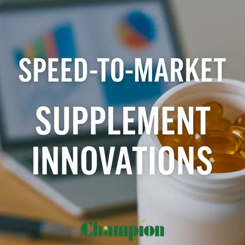 Speed-to-Market: OEM Innovations to Get New Supplements on Shelves Faster