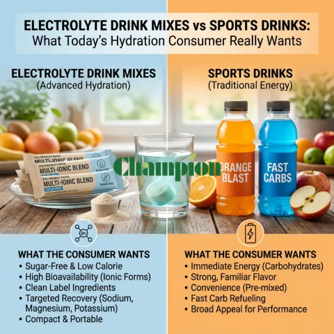 Electrolyte Drink Mixes vs Sports Drinks: What Today’s Hydration Consumer Really Wants