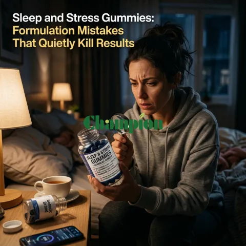 Sleep and Stress Gummies: Formulation Mistakes That Quietly Kill Results