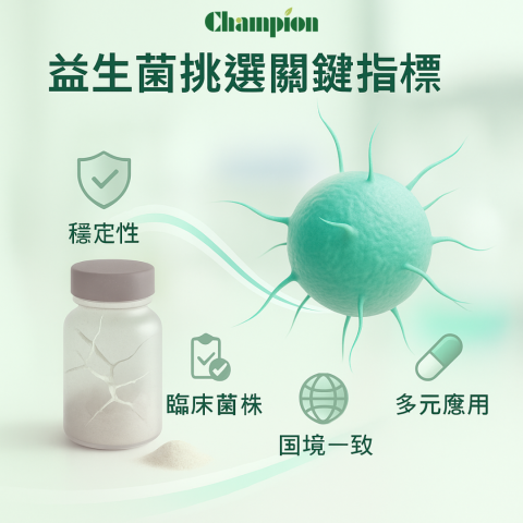 如何選擇優質益生菌原料？五個關鍵指標